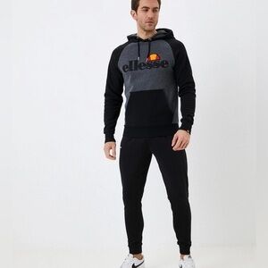 Ellesse Charcoal and Light Gray Sweatshirt